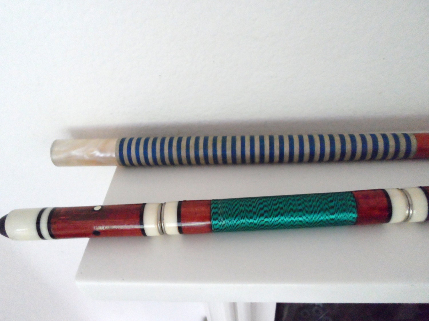 BOTH Vintage Pool Cue Billiards Sticks by GhianniFindings on Etsy