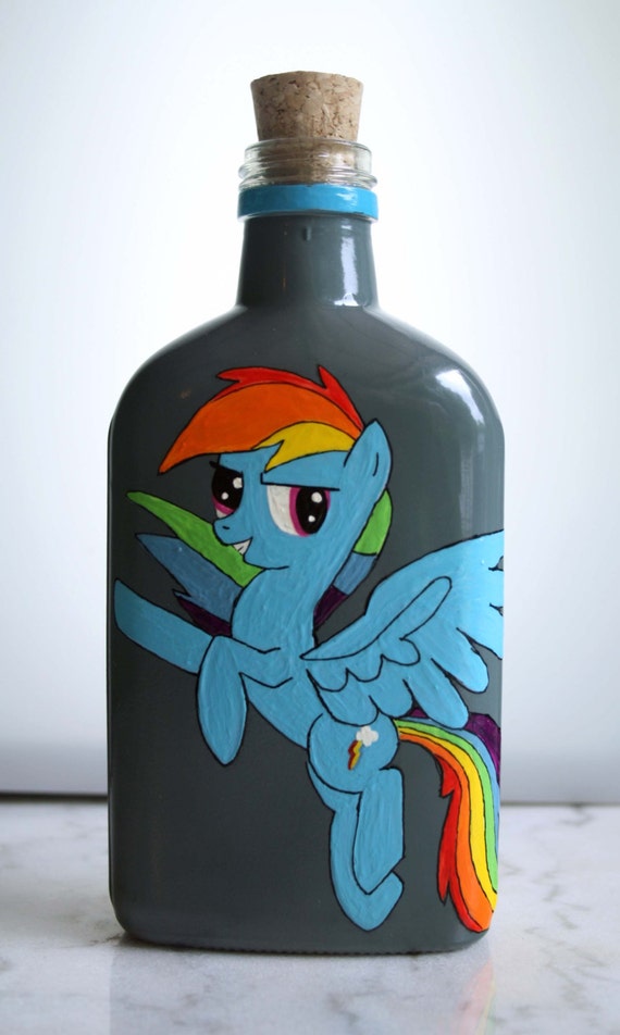 Items similar to Rainbow Dash From My Little Pony's Friendship Is Magic Flask Decorative