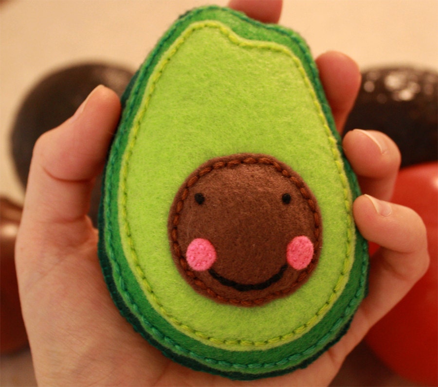 mini avocado plush