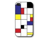 Mondrian Iphone 4 case / Iphone 4s case / iphone 5 case - perfect gift idea for art lovers, primary colors - ZeroCase