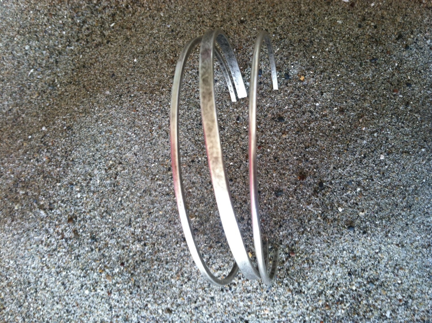 Silver Bangle Bracelet Set of 3