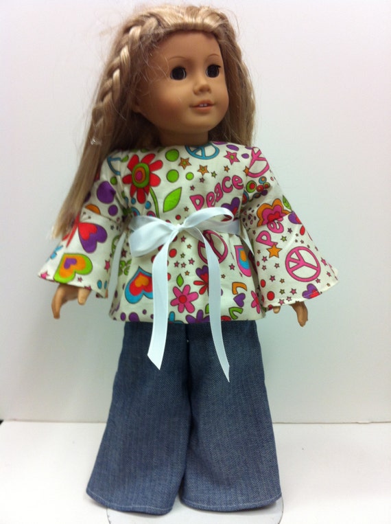 70's Style White Fits 18 American Girl Doll and