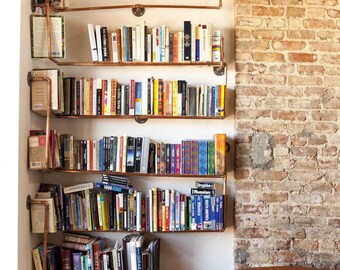 Made-To-Order Copper Pipe Shelving