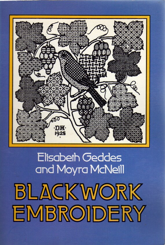 Vintage Blackwork Embroidery Book by on Etsy