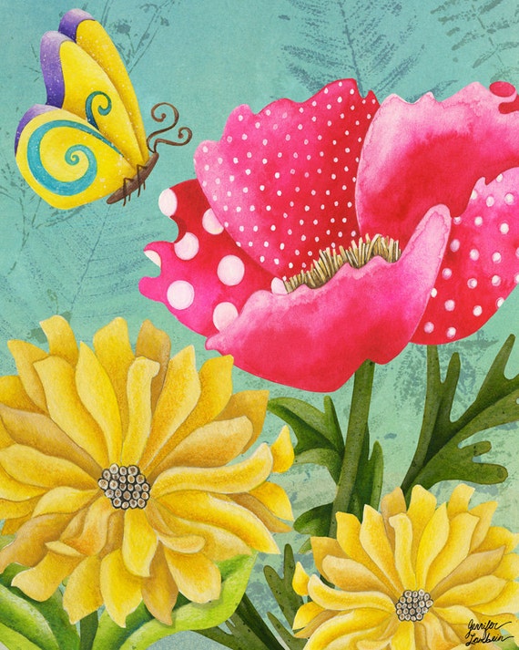 Items similar to Art Print 11x14. Wondrous Garden on Etsy