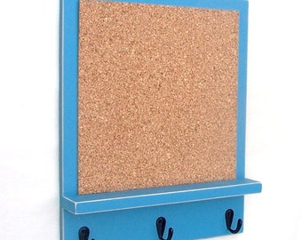 Cork Board - Bulletin Board - Message Board - Key Hooks - Key Holder - Key Hanger