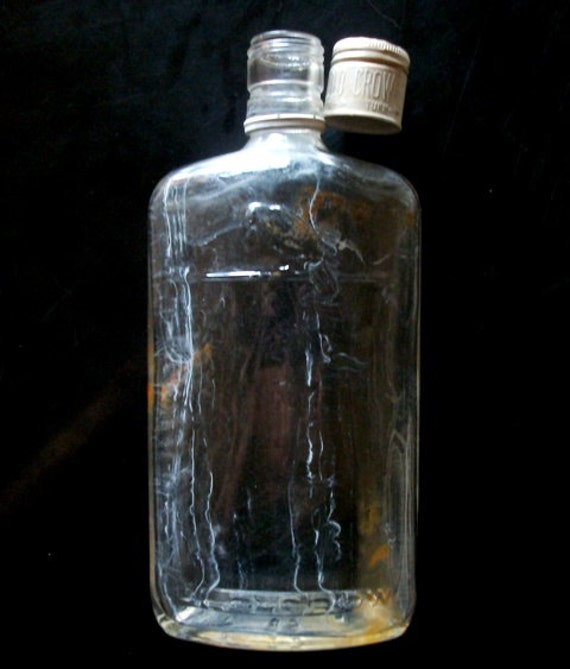 OLD CROW Whiskey Bottle w/ Screw Cap Vintage Collectible FUN