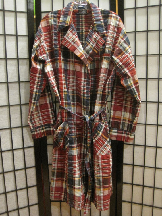 Vintage Mens Robe After Hours by Diplomat 1960s 1970s Dark