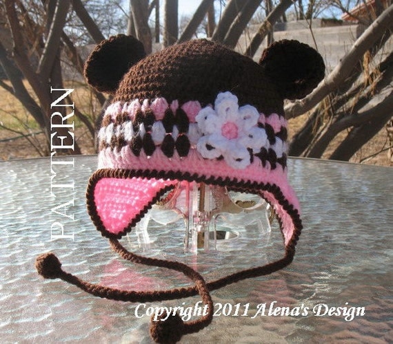 crochet pattern with ears for baby hat bear Flap Ear  with 001 Baby  Hat Crochet Bear  Boy Ears Baby Hat Pattern