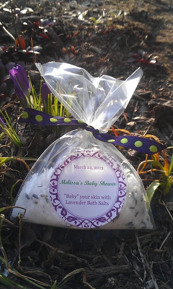 Items similar to Lavender Bath Salts,10 pcs, Favor, baby shower, bridal
