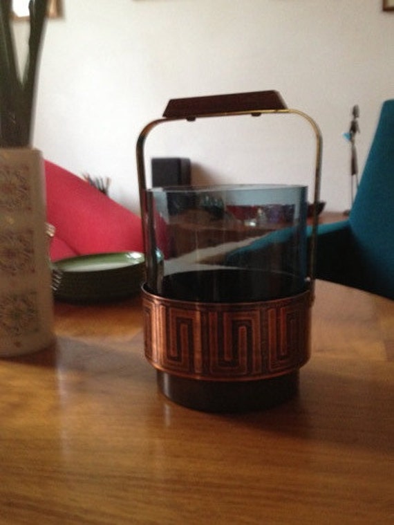 Vintage Ice Cube Bucket Mid Century ca. late by VlikeVintage