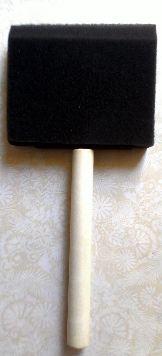 Foam Brush 3 // Chalk Finish Paint // by UrbanOasisDecor on Etsy