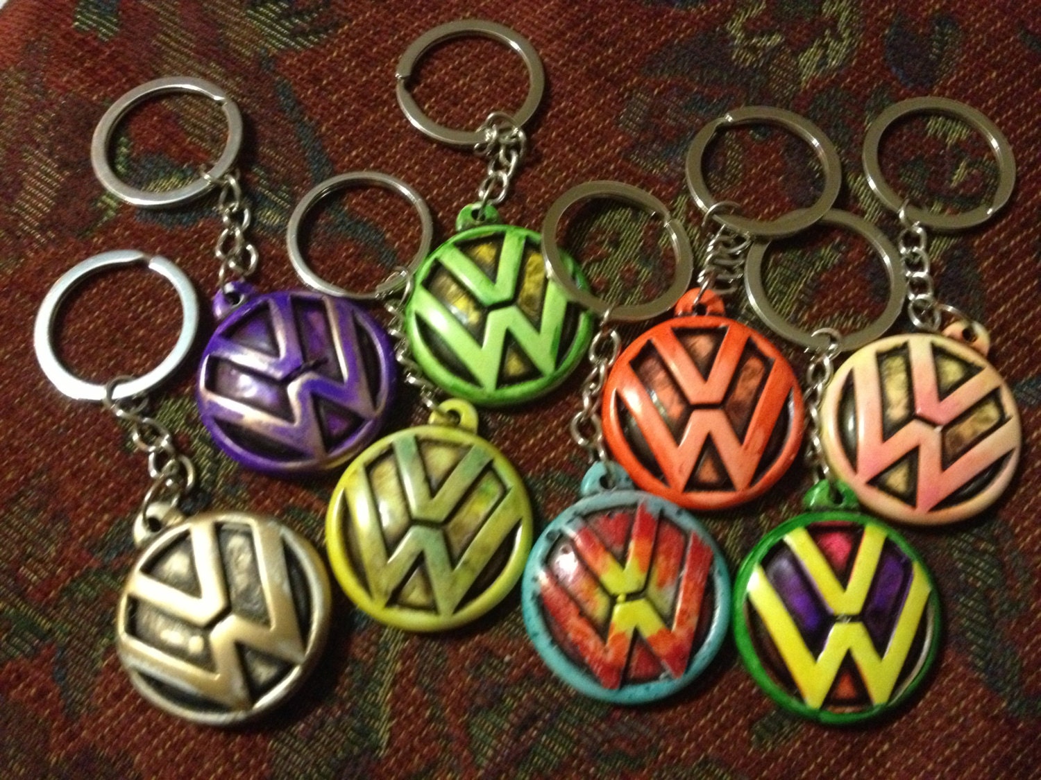 Custom Resin VW Volkswagen Keychain by EthnicCultures on Etsy