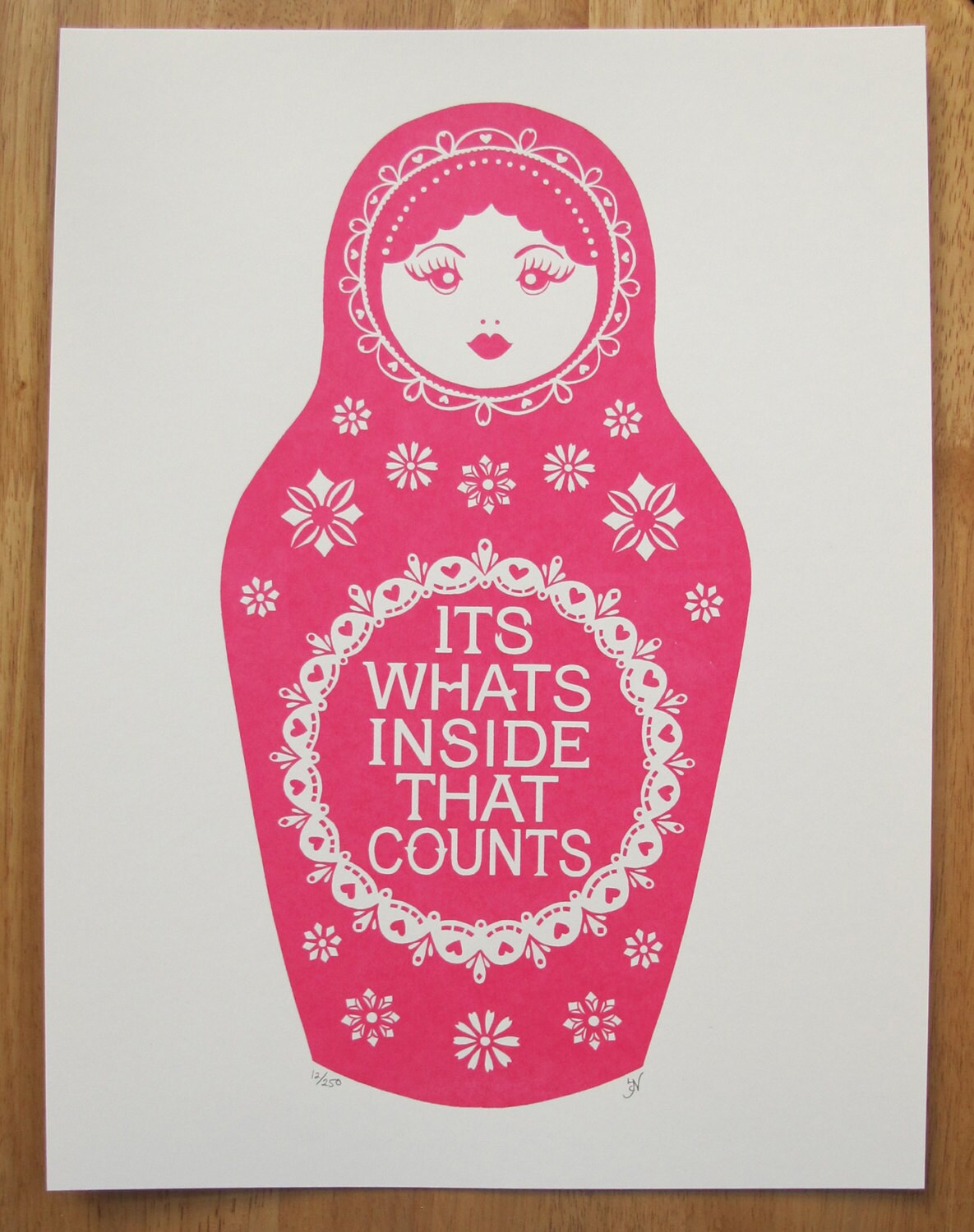 Its Whats Inside That Counts Limited Edition Screen Print In its-whats-inside-that-counts-limited-edition-screen-print-in