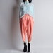 peach harem draped pants / cropped / s / m / maybe california pants