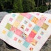 Baby Girl Quilt, Patchwork Handmade Quilt, pattern also for sale
