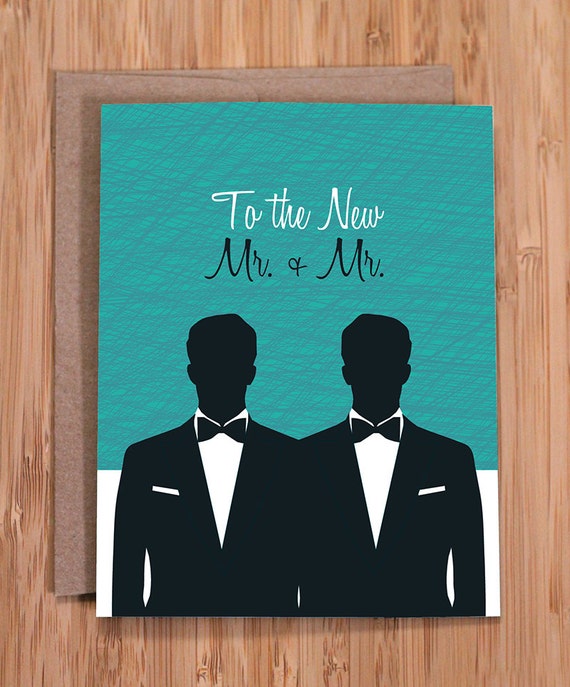 Gay Wedding Card Mr And Mr