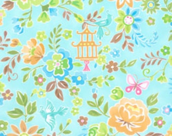 NEW, Chinoise by Studio K, Light Aqua Floral