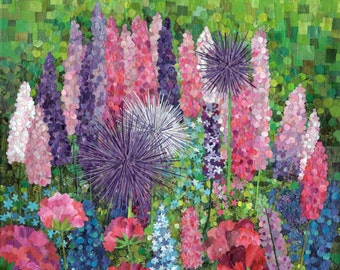 colorful garden (8x10 print)