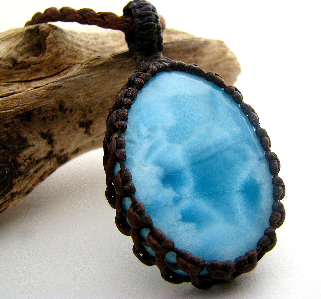 Larimar Gemstone Necklace / Larimar Jewelry by EarthAuraCreations