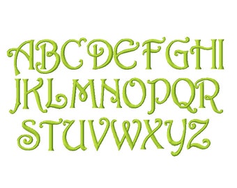 No.37 Rossetti Monogram Font only Embroidery Alphabet 1, 1.5, 2, 2.5, 3, and 4in INSTANT DOWNLOAD dst exp hus jef pes sew vip xxx & BX