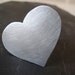 L O V E // Sterling silver ring with a Big Heart shape - US Size 8 Adjustable