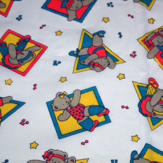 vintage 80s novelty print fabric featuring super by vintagevice