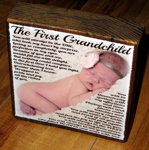 Items similar to First Grandchild Poem for GRANDPA- PERSONALIZED Larger