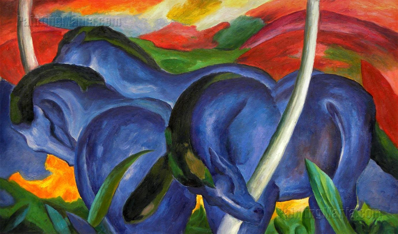 artist who painted a blue horse franz marc