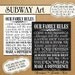 OUR FAMILY Rules Printable Typography Subway Art Wall