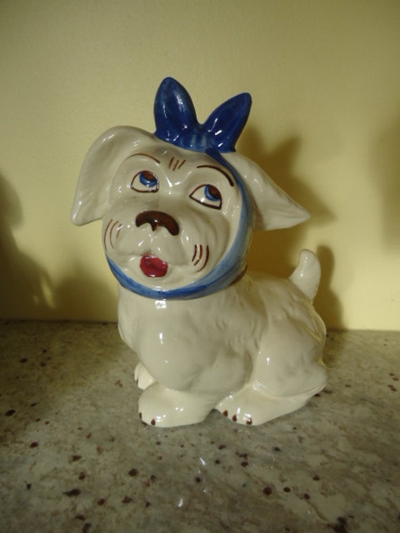 Items similar to Vintage Shawnee Muggsy Dog cookie jar on Etsy