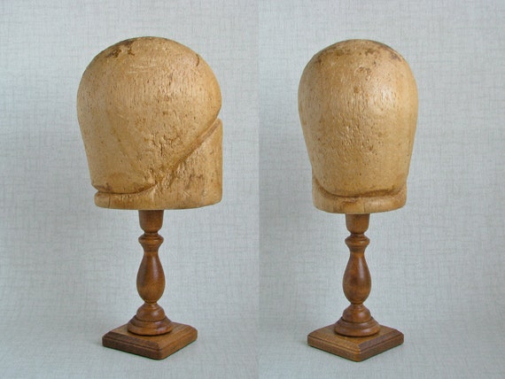 Primitive Artifact ART DECO Flapper CLOCHE Millinery Wood Hat