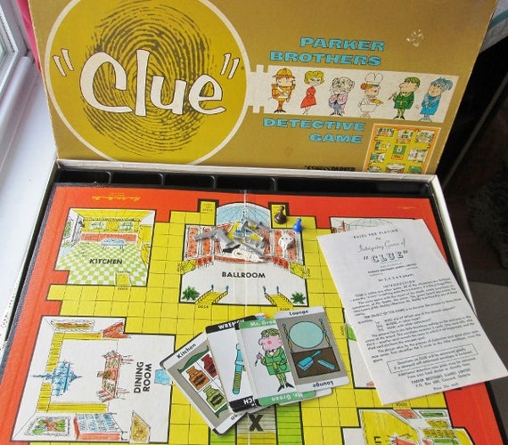 Vintage Clue Board Game Detective Game from Parker by Collectique