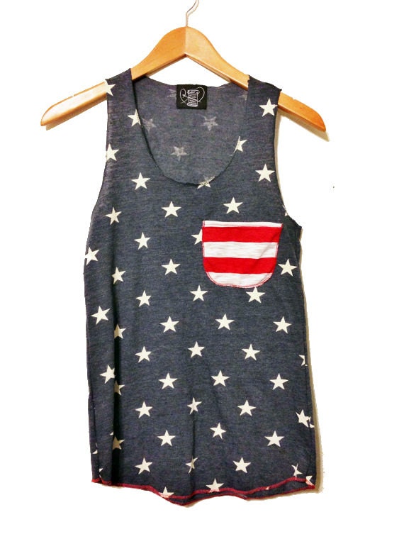 American Flag Tank Top // American Flag Clothing // Merica
