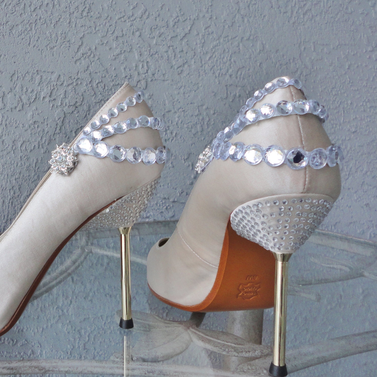 Glamorous Rhinestone Shoe Clips For The Back Of Your Shoe