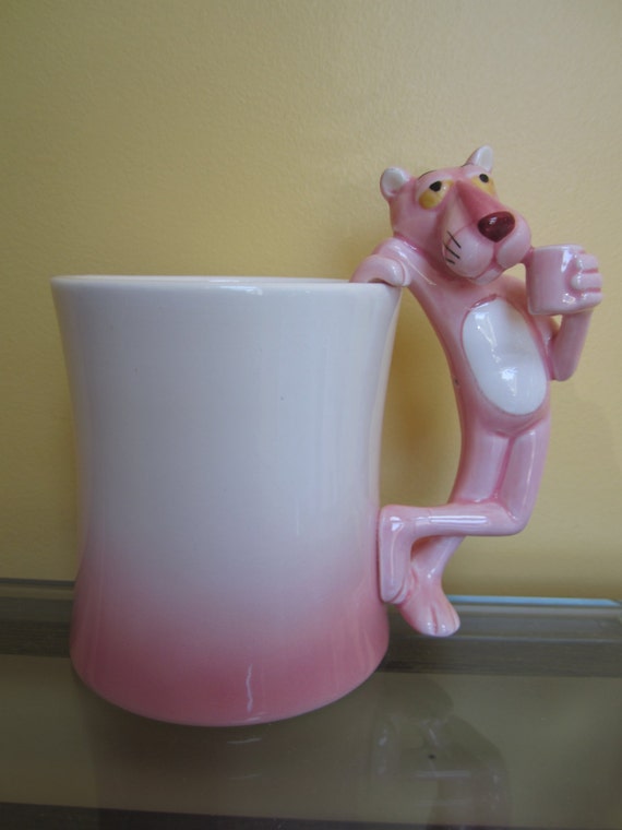 Items similar to Pink Panther Mug/Cup 1981 Royal Orleans on Etsy