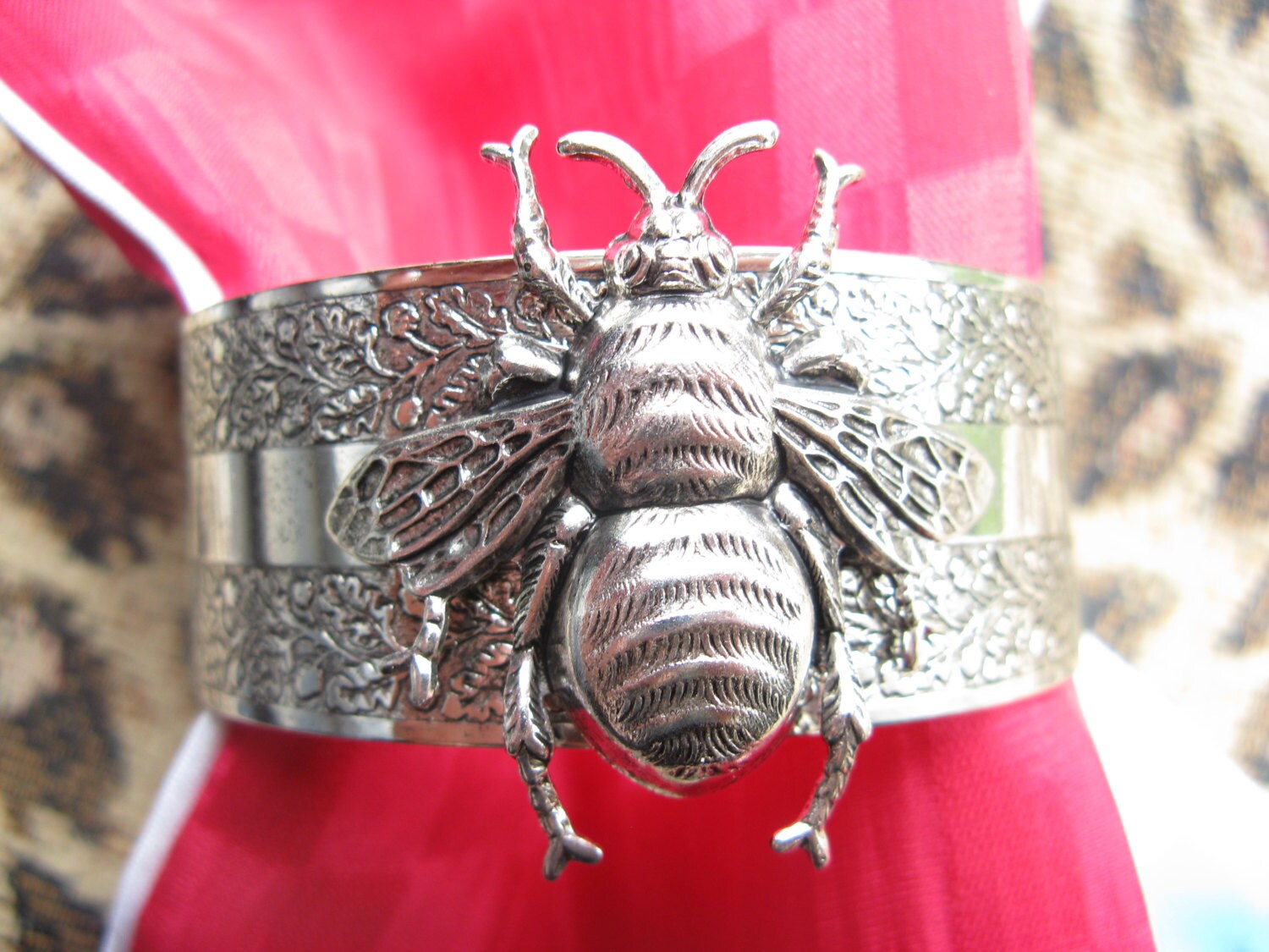 Bee Cuff bracelet silver bumble bee bee cuff jewelry