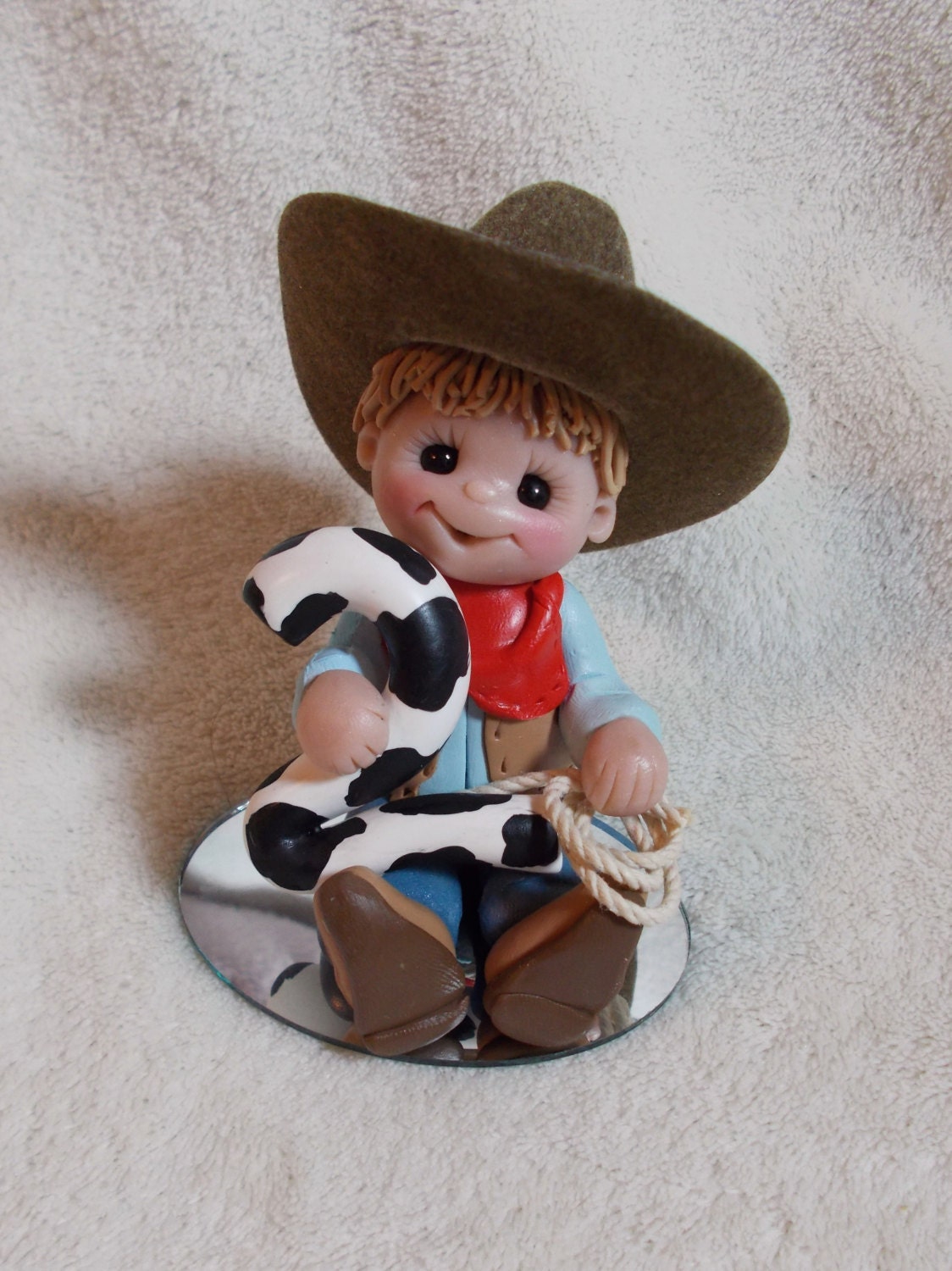 COWBOY CAKE TOPPER cowboy birthday 2 2nd second cake topper