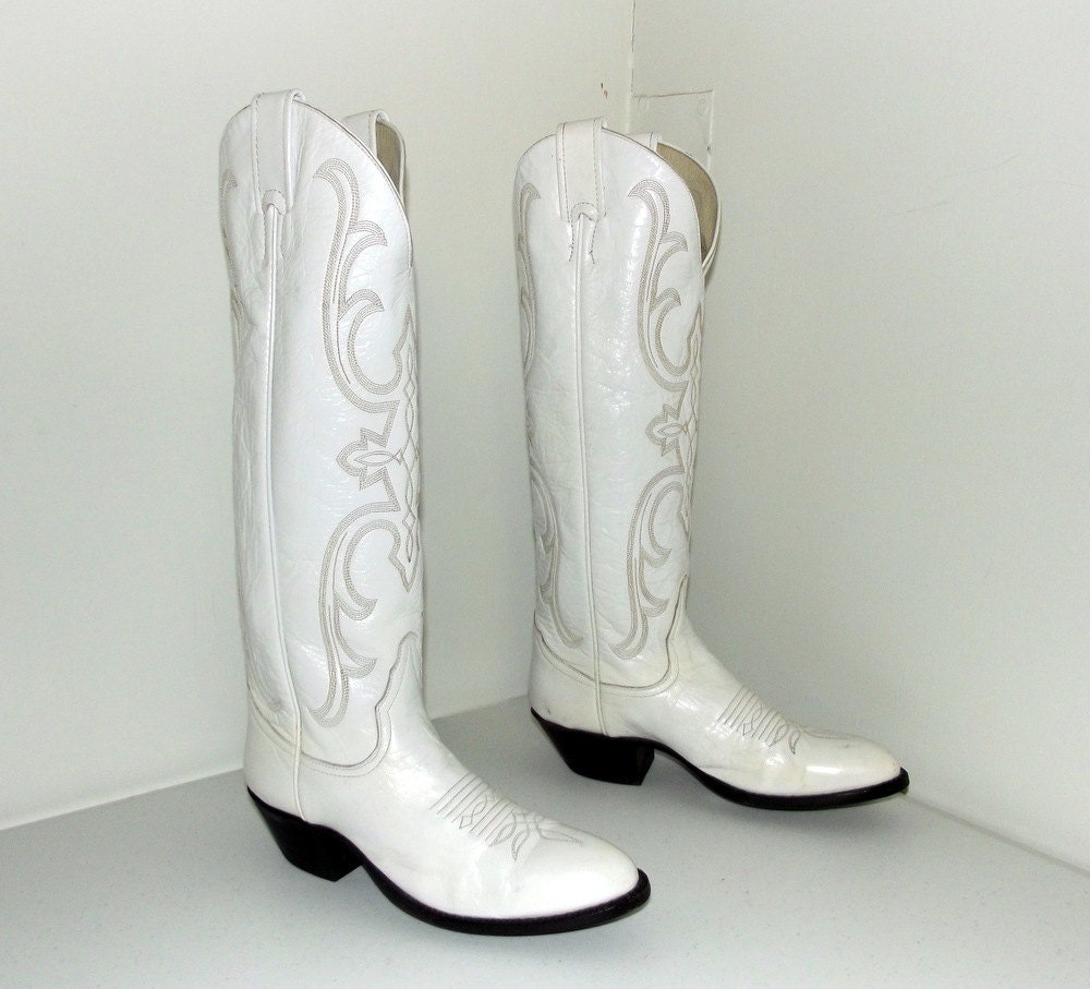 tall white boots cheap