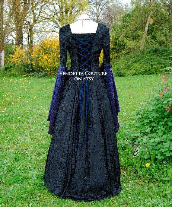 Medieval Dress Wedding gown Handfasting Available in sizes XS
