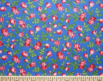 Pam Kitty Love, Lakehouse Dry Goods, Tiny Floral in Periwinkle LH12033PERI - 1/2 Yard Sale