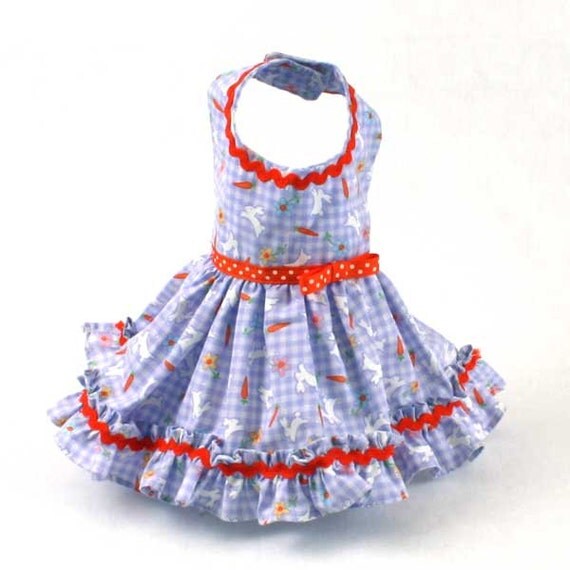 Items similar to Lavender Gingham Easter Dresses for Dogs on Etsy