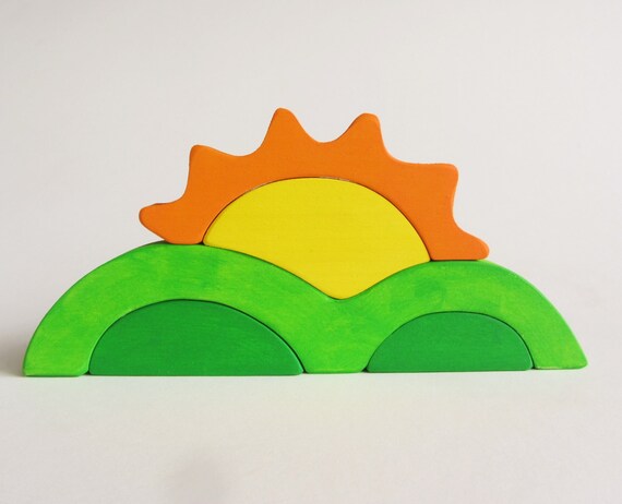 wooden sun stacker