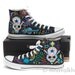 CUSTOM MADE hand-painted Converse Allstars 'Dia de los