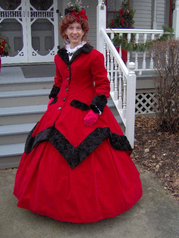 FOR ORDERS ONLY Custom Made 1800s Victorian Dress 1860s