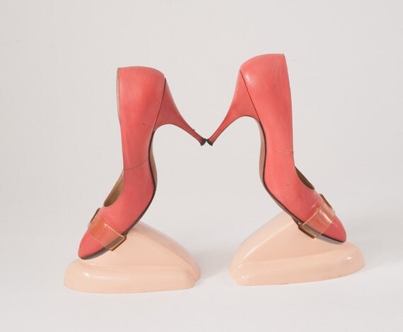coral stiletto shoes