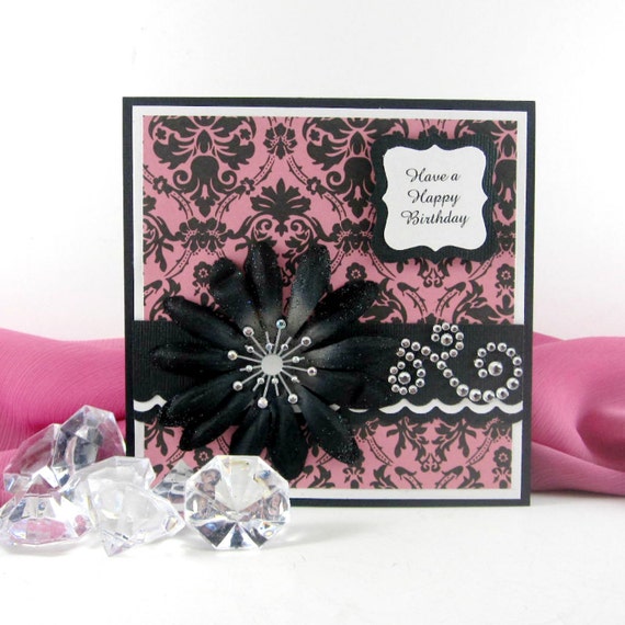 Elegant Happy Birthday card personalized feminine for, happy birthday sister daisy images