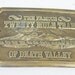 BRASS BELT BUCKLE vintage twenty mule team of Death Valley, limited edition, very rare