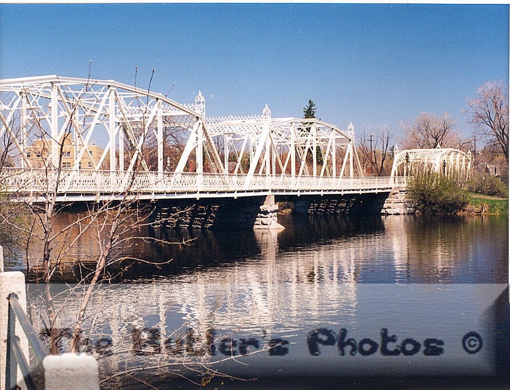 White Bridge Over Water Photograph Fine Art Print White