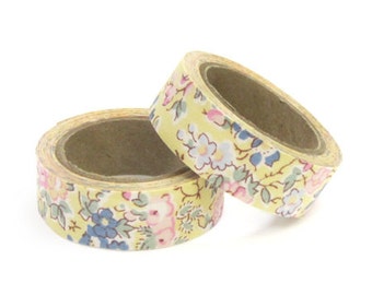 Liberty of London Fabric Masking Tape - Tatum in Yellow - Set 2